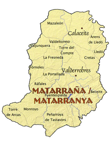 Mapa Matarraña